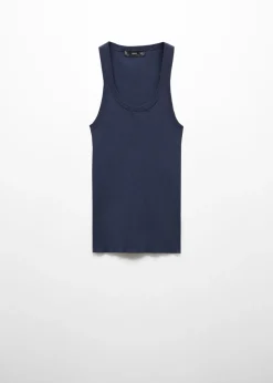 MANGO Topy*Top na ramiączkach z dzianiny