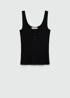 MANGO Topy*Top na ramiączkach z guzikami