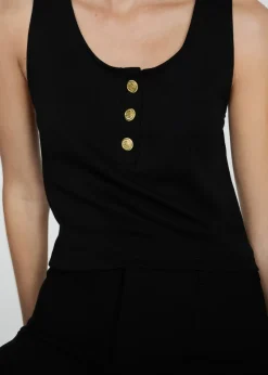 MANGO Topy*Top na ramiączkach z guzikami