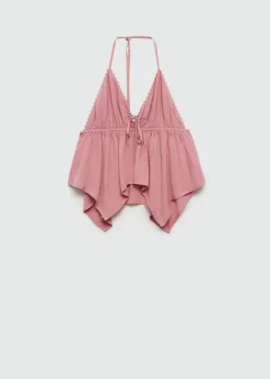 MANGO Koszule I Bluzki*Top na ramiączkach z kokardą