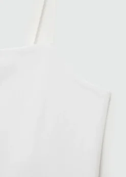 MANGO Topy*Top na ramiączkach z prostym dekoltem