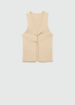 MANGO Topy*Top rozcięty detal