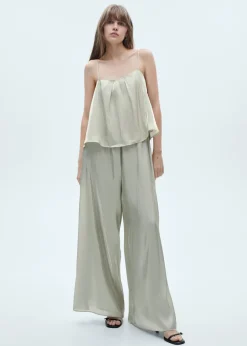 MANGO Topy*Top satynowy na ramiączkach