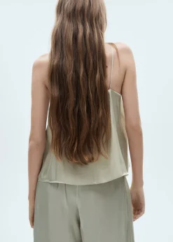 MANGO Topy*Top satynowy na ramiączkach