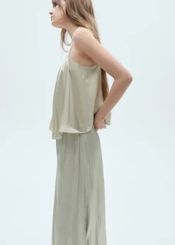 MANGO Topy*Top satynowy na ramiączkach