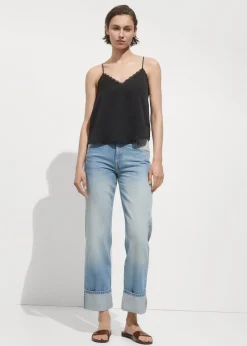 MANGO Topy*Top satynowy na ramiączkach