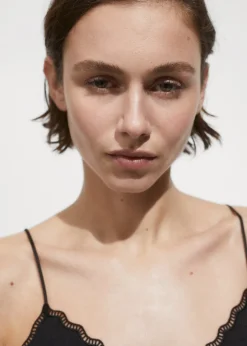 MANGO Topy*Top satynowy na ramiączkach