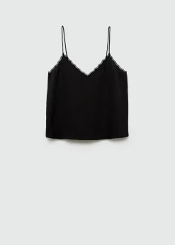 MANGO Topy*Top satynowy na ramiączkach