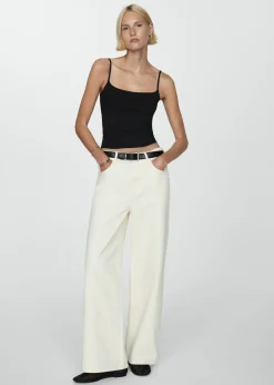 MANGO Topy*Top slim fit na cienkich ramiączkach