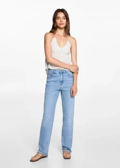 MANGO Koszule I Bluzki|Koszulki I Topy*Top szydełkowa wstawka