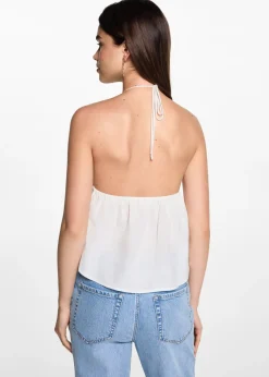 MANGO Koszule I Bluzki|Koszulki I Topy*Top szydełkowa wstawka