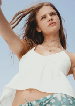 MANGO Koszule I Bluzki|Koszulki I Topy*Top szydełkowa wstawka