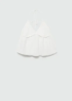 MANGO Koszule I Bluzki|Koszulki I Topy*Top szydełkowa wstawka