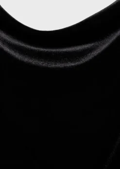 MANGO Topy*Top z aksamitu na ramiączkach ze strasem