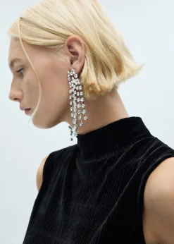 MANGO Topy|Koszulki*Top z aksamitu z półgolfem