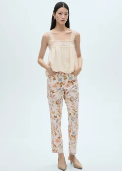 MANGO Topy*Top z ażurowym detalem