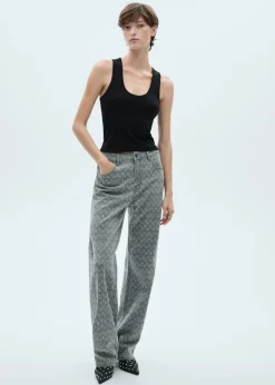 MANGO Topy*Top z bawełny na szerokich ramiączkach