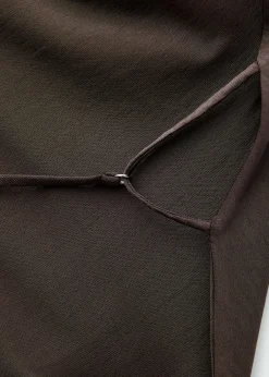 MANGO Topy*Top z drapowanym dekoltem i odkrytymi plecami