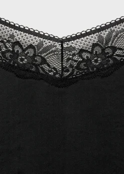 MANGO Koszule I Bluzki|Koszulki I Topy*Top z koronkową wstawką