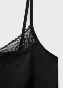 MANGO Koszule I Bluzki|Koszulki I Topy*Top z koronkową wstawką