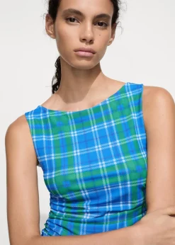 MANGO Topy*Top z nadrukiem i drapowaniem