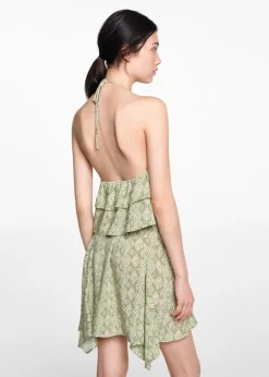 MANGO Koszule I Bluzki*Top z nadrukiem i falbankami