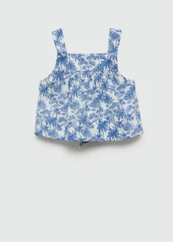 Dzieci MANGO Koszule I Bluzki*Top z nadrukiem w palmy