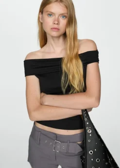 MANGO Topy*Top z odkrytymi ramionami