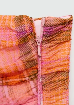 MANGO Topy*Top ze wzorem w kratę