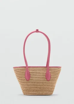 MANGO Torebki*Torba koszyk z naturalnych włókien