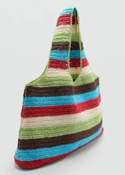 MANGO Torebki*Torba shopper z naturalnych włókien