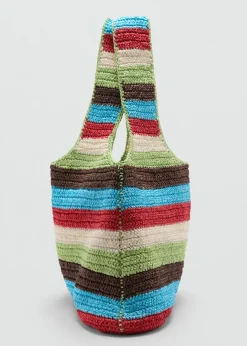 MANGO Torebki*Torba shopper z naturalnych włókien