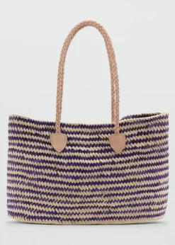 MANGO Torebki*Torba shopper ze skórzanymi uchwytami