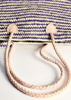 MANGO Torebki*Torba shopper ze skórzanymi uchwytami