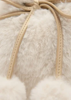 Dzieci MANGO Torebki*Torba z futerkiem i metalowym uchwytem