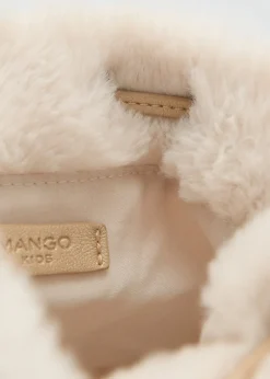 Dzieci MANGO Torebki*Torba z futerkiem i metalowym uchwytem