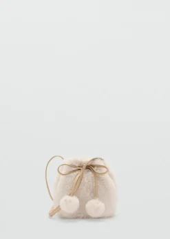 Dzieci MANGO Torebki*Torba z futerkiem i metalowym uchwytem