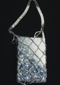 MANGO Torebki*Torebka do ręki w siateczce z kryształków