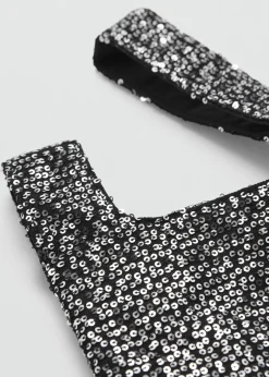 MANGO Torebki*Torebka do ręki z cekinami