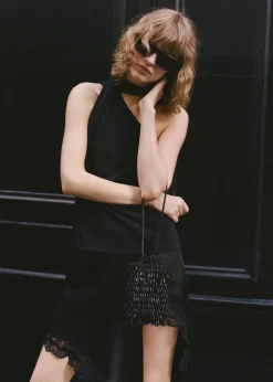 MANGO Torebki*Torebka do ręki z koralikami