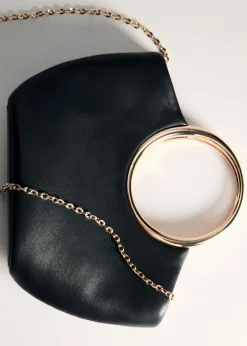 MANGO Torebki*Torebka do ręki z metalicznymi elementami