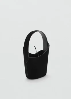 MANGO Torebki|Akcesoria Skórzane*Torebka do ręki ze skóry