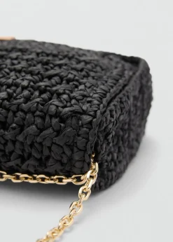 MANGO Torebki*Torebka listonoszka z naturalnych włókien