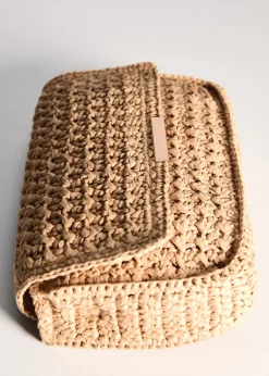 MANGO Torebki*Torebka listonoszka z naturalnych włókien