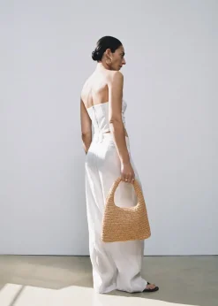 MANGO Torebki*Torebka na ramię z naturalnych włókien