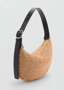 MANGO Torebki*Torebka na ramię z naturalnych włókien