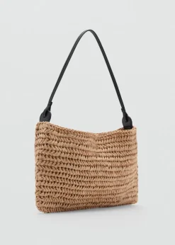 MANGO Torebki*Torebka na ramię z naturalnych włókien