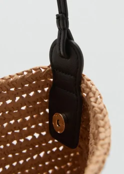 MANGO Torebki*Torebka na ramię z naturalnych włókien