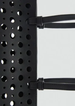 MANGO Torebki*Torebka na ramię z ozdobnymi dziurkami