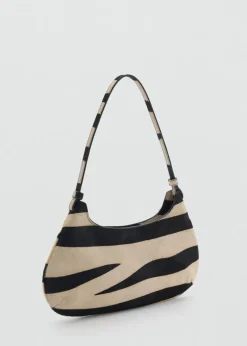 MANGO Torebki|Akcesoria Skórzane*Torebka skórzana w zebrę